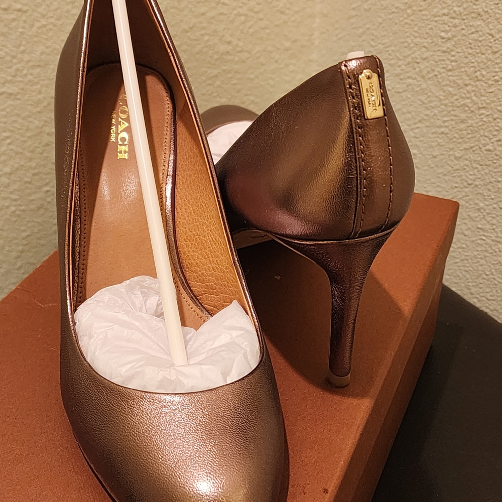 Coach Women's Metallic Pumps